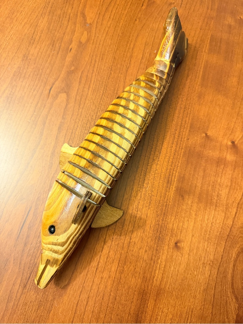 Wooden Movable Jointed Articulated Dolphin Carving